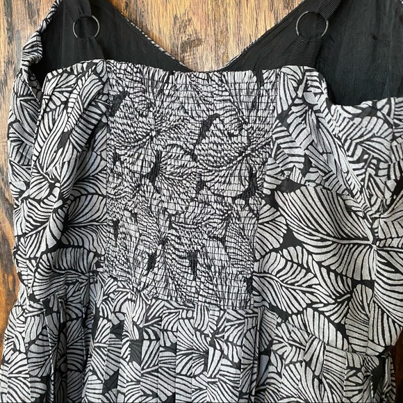 Anthropologie Greylin Leaf Print Pleated Dress SMA - Picture 7 of 10